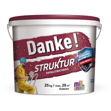 Краска структурная декоративная 25 кг Struktur Danke!